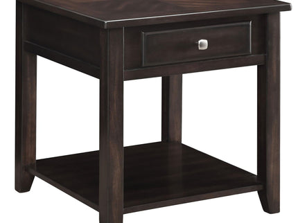 1 Shelf End Table - Brown