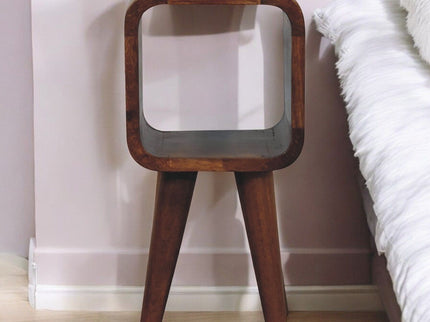 Minimalist Open Curved Nightstand