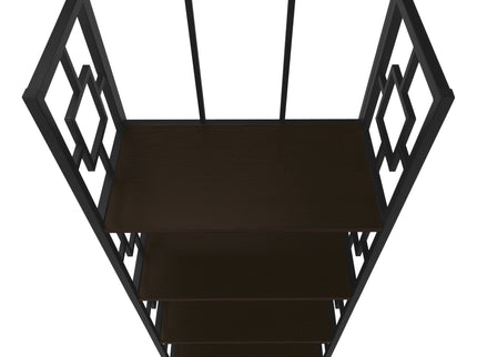 Bookshelf, Bookcase, Etagere, 4 Tier, For Office, Contemporary & Modern - Espresso