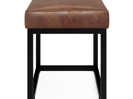 Reynolds - Small Bench - Distressed Saddle Brown