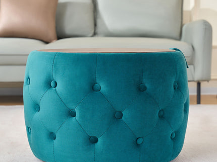 Nesting Ottomans 2 Piece With Tray, 4 In 1 Function