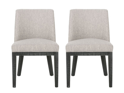 Modern Dining Chair With Durable Fabric Upholstery And Sturdy Wooden Frame (Set of 2)