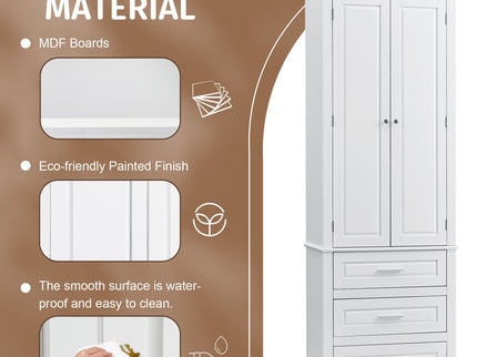 Storage Cabinet With 3 Drawers For Bathroom