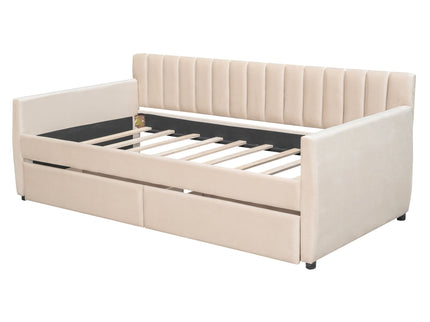 Upholstered Daybed With Slat Support