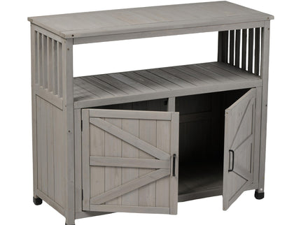 Patio Bar Table Set With Storage