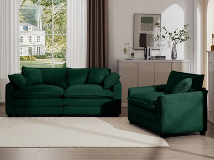 Elegant Oversized Sectional Sofa Set With Deep Seats And Flexible Layout