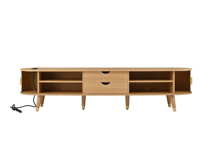 TV Stand & Coffee Table Set With Charging Station