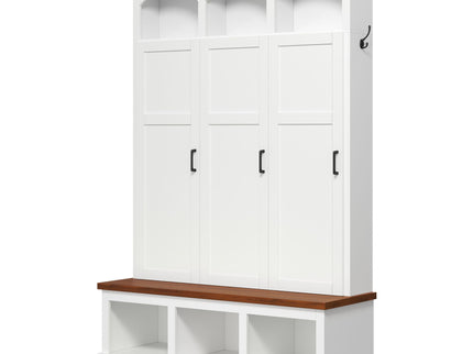 Classic Arched Design Hall Tree With 3 Hidden Storage