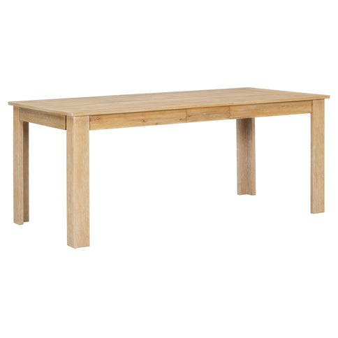 7 Piece Dining Set With Extendable Table, 2 Drawers & 6 Upholstered Chairs