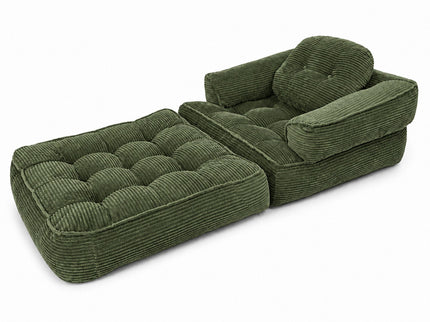 Convertible 2 In 1 Armrest Sofa For Bedroom