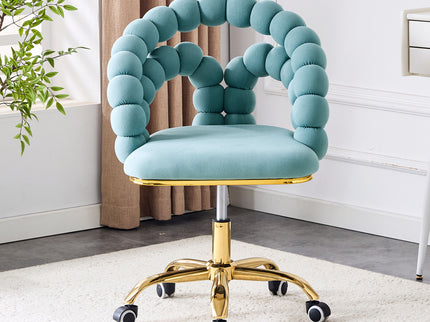Puffy Bubble, Ball Chain Accent Chair With 5 Claw Casters