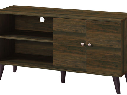 Amidon - TV Stand, With 2 Storage Shelves And 1 Cabinet