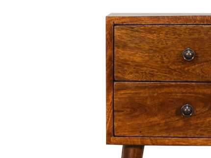 Mini 2 Drawer Nightstand