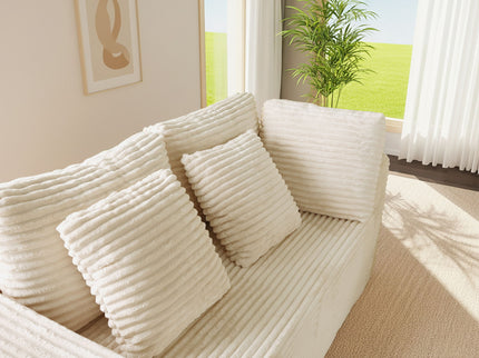 Modular U Shaped Sectional Sofa With Reversible Design