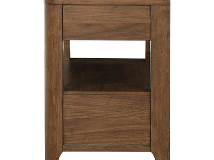Verona - 2 Drawer Bedside Table With Hidden Storage - Walnut