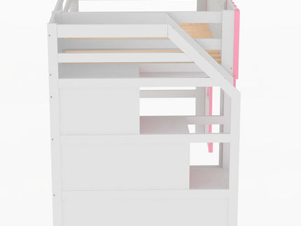 Loft Bed With Storage Staircase And Windows