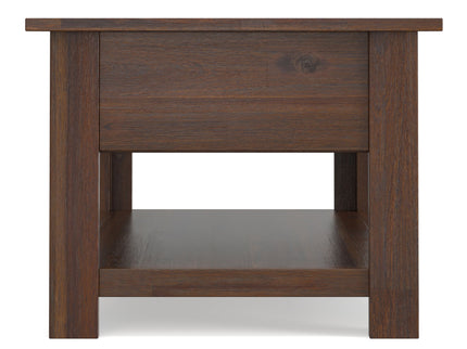Monroe - Rectangular Coffee Table With Drawers - Brown