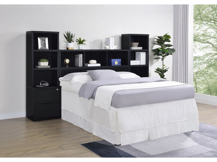Geary - Bookcase Headboard With Open Cubbies
