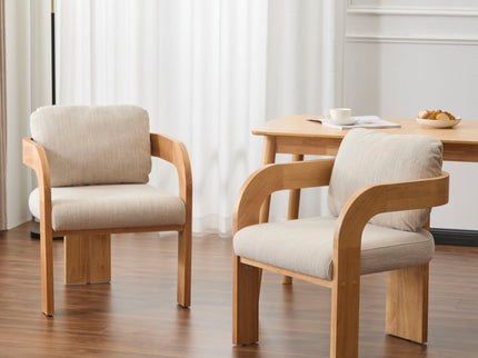 Dining Chairs With Pillow Back (Set of 2)