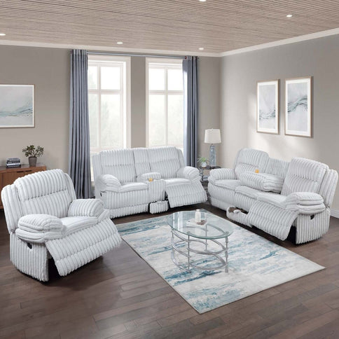 Contemporary Manual Motion Glider Recliner Chair With Padded Armrests And Smooth Rocking Function