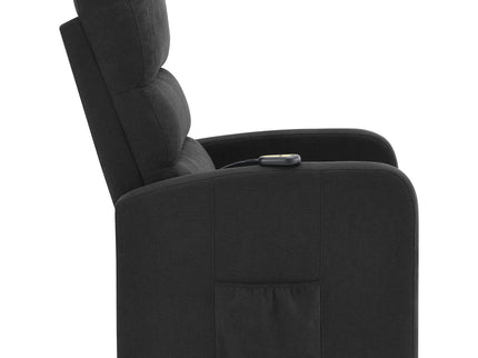 Royston - Upholstered Power Lift Recliner With Remote Comfort - Black