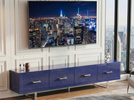 TV Stand With Slatted Drawers