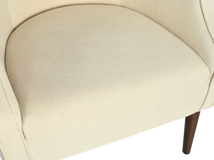 Contemporary Upholstered Club Chair With Button Tufting