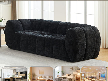 Modern Sofa With Piano Key Backrest