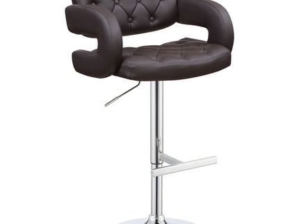 Adjustable Bar Stool With Upholstery