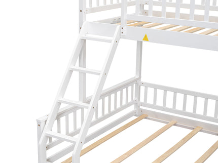 Bunk Bed With Ladder And Guardrails