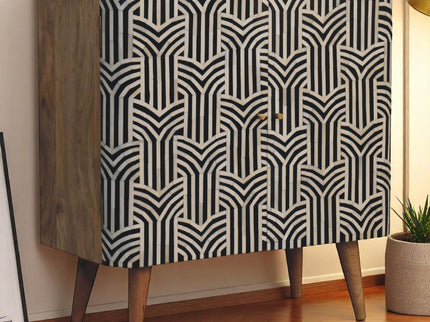 Edessa Bone Inlay Cabinet