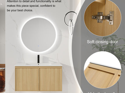 Floating Bathroom Vanity With Sink Combo