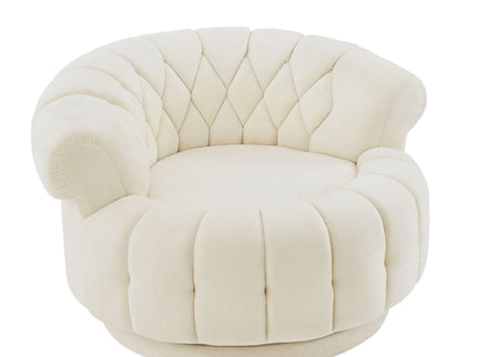 Round Swivel Accent Chair With Rotation