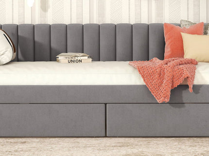 Upholstered Daybed With Slat Support