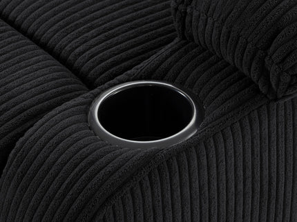 Adjustable Manual Recliner, Ergonomic Lounge Chair With Phone Holder And 2 Cup Holders