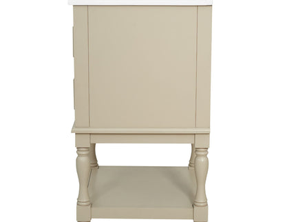 Retro Design Bathroom Vanity With Sink, 2 Drawer Storage Cabinet