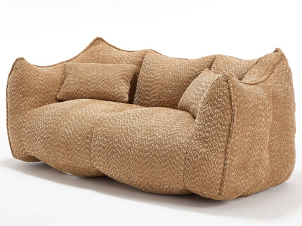 Comfortable Dual Beanbag Chair With High Resilience Foam Core For 2 People