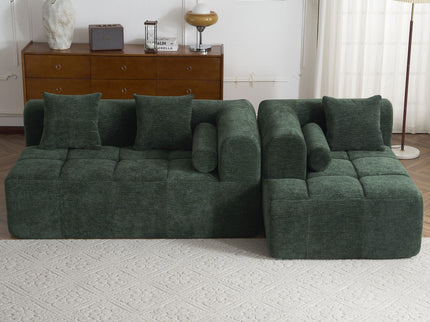 Sectional Free Combined Sofa With 2 Side Pockets
