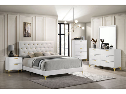Karena - 2 Drawer Rectangular Nightstand - White