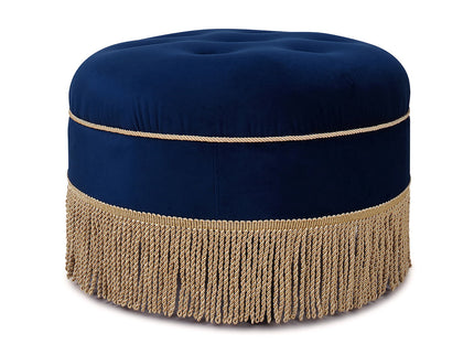 Yolanda - Round Upholstered Accent Ottoman