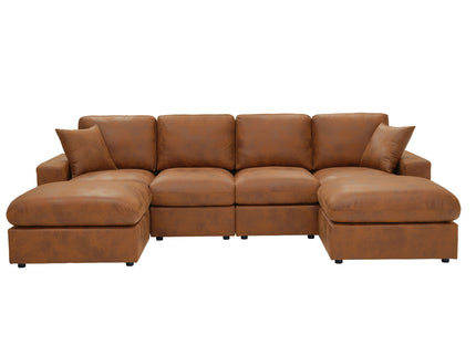 Sectional With 2 Ottomans