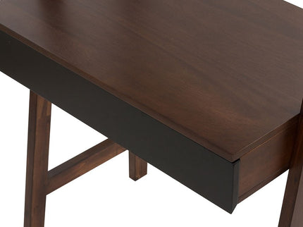 Ladder Desk, Ladder Style Display Shelf - Natural Wood / Brown