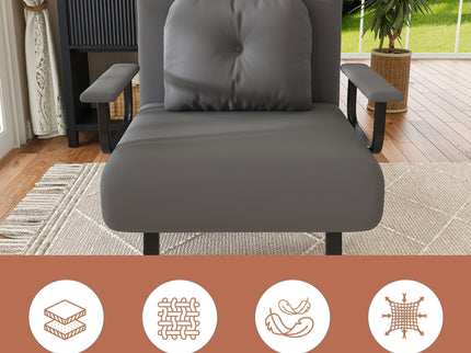 5 In 1 Folding Sofa Bed With 5 Position Adjustable Backrest
