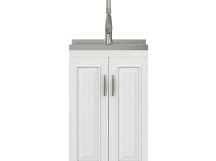 Darwin - Deluxe Laundry Cabinet With Pull-Out Faucet And Stainless Steel Sink