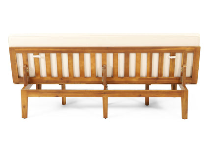 Outdoor Elegance Daybed With Convertible Design Cushion Frame - Beige