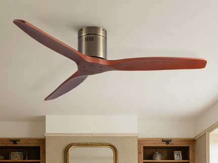 Low Profile Flush Mount Ceiling Fan Without Light