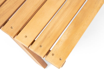 Outdoor Acacia Wood Coffee Table With Open Slat Design