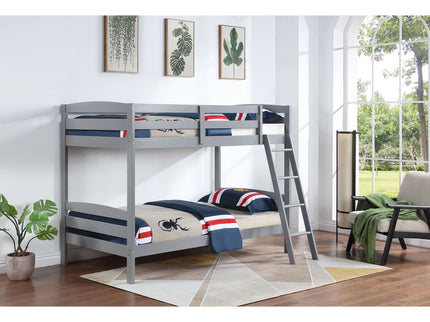 Kerr - Twin Over Twin Bunk Bed - Gray