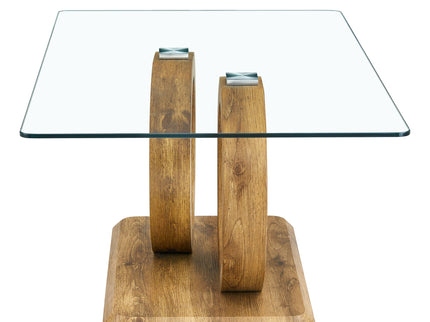 Contemporary Style Glass Top Coffee Table