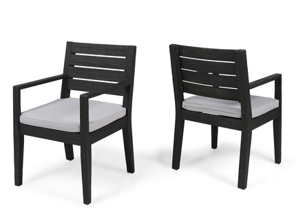 Outdoor Elegant Design Dining Chair (Set of 2)